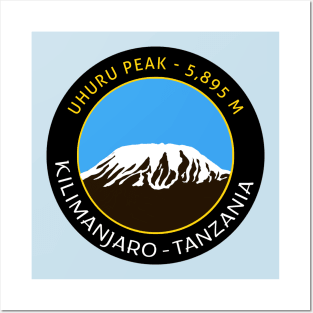 Kilimanjaro peak Posters and Art